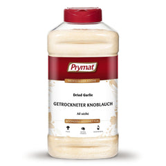 Prymat Getrockneter Knoblauch granuliert 1,05kg – Aromatisches Knoblauchgranulat zum Würzen von Fleisch, Fisch, Gemüse, Saucen, Dips & Marinaden – intensiv im Gesmack – ohne Zusätze