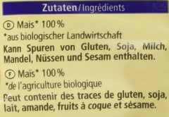 Niesłodzone organiczne płatki kukurydziane, 300g