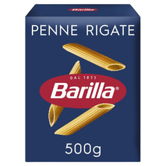 Makaron Barilla Klasyczny Penne Rigate Nr. 73 z wysokiej jakości pszenicy durum, zawsze al dente (1 x 500 g)
