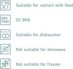 Mepal set de 3 borcane de depozitare cu capac - Recipient dreptunghiular pentru alimente - Organizator de bucătărie din plastic - Recipient de depozitare etanș - 1x 2000 ml & 2x 1000 ml - Alb Cutii depozitare alimente Naty Shop