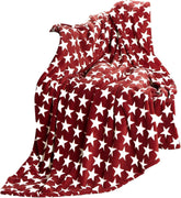 Celinatex pătură pufoasă 150 X 200 Cm Bordeaux pătură canapea canapea pătură moale stele Microfibre Fleece Oeko-Tex Moonlight Paturi si Cuverturi Besuche den CelinaTex-Store Bordeaux stele 150 X 200 Cm