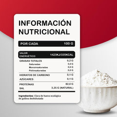 Eiklarpulver (350g) | Getrocknetes Eiklar Pulver | Eialbumin für Backen & Kochen | Ohne Zusatztoffe | Opakowanie typu zip-bag niezawierające laktozy