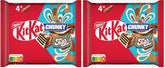 Nestlé Chunky Funky Crispy Wafel w mlecznej czekoladzie, opakowanie zbiorcze 2 opakowania (4 x 40 g każdy)