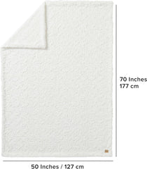 UGG Adalee 10483 Miękki koc ze sztucznego futra, dwustronny, luksusowy, przytulny, puszysty, puszysty, styl hotelowy, Boho, dekoracja wnętrz, miękki, luksusowy, wygodne koce na kanapę, 178 x 127 cm, łóżka i koce UGG