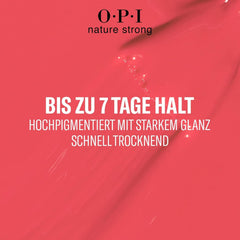 OPI Nature Strong Red and Orange Shades - długotrwały lakier do paznokci o innowacyjnej wegańskiej formule zawierającej naturalne składniki - dla jasnych paznokci