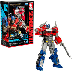 Transformers Studio Series Voyager Class Rise of the Beasts 102 Optimus Prime figurină de acțiune, roșu, alb, albastru Action figures Naty Shop