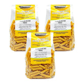 Włoski organiczny makaron penne z ciecierzycy 100% organiczna mąka z ciecierzycy makaron białkowy o wysokiej zawartości błonnika wegański bezglutenowy 3 opakowania x 350g