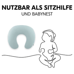 Pernă de alăptare Hauck pentru bebeluși cu umplutură Accesorii Hrana si Alaptare Bebe Naty Shop