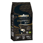 Lavazza Espresso , boabe de cafea pentru mașini de espresso, aromă echilibrată și aromată de fructe și flori, 100% Arabica și Robusta organice Cafea Naty Shop 1 Kg Maestro