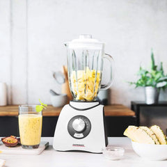 Gastroback 40898 Vital Basic, Mit Integrierter Funkcja kruszenia lodu, Mikser silnikowy Leistungsstarker 600 W, Kunststoff, 1,5 litra, Weiß Kitchen Naty Shop