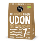 Udon Shirataki Konjac Noodles Bio 385g - Niskokaloryczny, bezglutenowy, wegański - z korzenia konjac, bogaty w błonnik DIET-FOOD