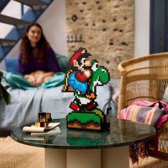 LEGO Super Mario World: zestaw kolekcjonerski Mario i Yoshi Nintendo, figurki Pixel, modele do składania i ekspozycji, dekoracje do domu i przedmioty kolekcjonerskie, zestawy modeli i prezenty dla dorosłych fanów 71438 Zestawy do budowania w sklepie LEGO