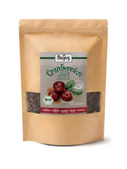 Biojoy merișoare organice uscate (1 kg), merișoare îndulcite cu sirop de mere Produse deshidratate Naty Shop 1 kg (1 pachet)