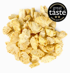 BRIX Ananas liofilizat | Natural, ananas uscat 95 g | Great Taste Award fructe uscate, ananas liofilizat | Fără OMG, fără gluten, vegan, vitamine reținute Produse deshidratate Naty Shop