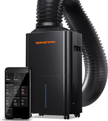 Osuszacz SPIDER FARMER, Osuszacz do roślin 12L z kontrolą wilgotności, Sterowanie aplikacją, Funkcja timera 24-godzinnego do namiotów uprawowych, Elektryczny osuszacz do ogrodów, mieszkań i piwnic