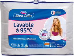 Plapumă caldă pentru 1 persoană, Hygiafill 95° lavabil, testat profesional, alb, 140X200Cm, KBOB40 Plapumi si pilote Naty Shop