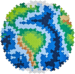 PLUS PLUS Puzzle z klocków Ziemia 800 szt. Globe, Erde