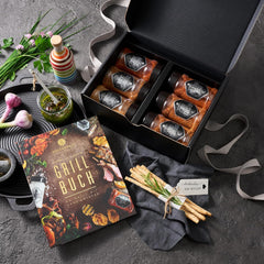Ankerkraut Grillbuch-Set z 6 Streuern, 1320g Gewürze plus Buch im Bundle