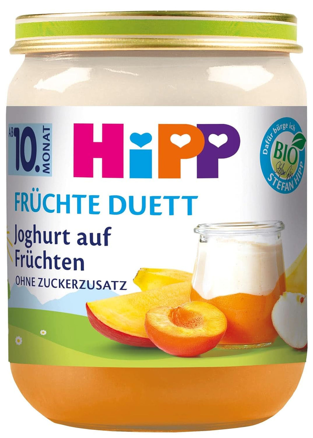Jogurt organiczny HiPP Duo z owocami, opakowanie 6 szt. (6 x 160g)