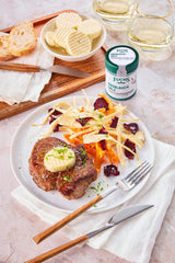 Fuchs Gewürze - Knoblauchsalz - Gewürzsalz für Dips, Saucen und Gemüse - naturalne składniki - 90 g w wiederverwendbarer, recyclebarer Dawka