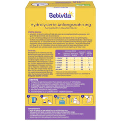 PRE HA (5 x 500g), hydrolizowane mleko w proszku od urodzenia, zawiera wyłącznie laktozę jako węglowodan, nadaje się do karmienia uzupełniającego