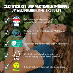 Scutece ecologice Eco by Naty Baby Eco Diapers - scutece organice premium, ecologice, fabricate din materiale pe bază de plante, ideale pentru pielea sensibilă a bebelușilor (mărimea 5 - 80 de bucăți)