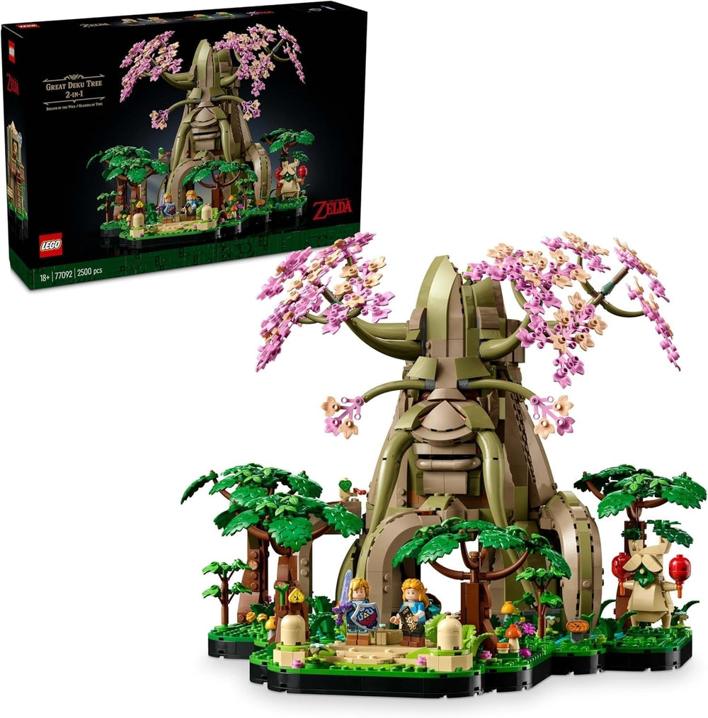 LEGO The Legend of Zelda Deku Tree 2-w-1 – element kolekcjonerski z minifigurkami Księżniczki Zeldy i 3 Linkami – zestaw do budowania dla dorosłych i pomysł na prezent dla fanów gier wideo – 77092 Zestawy do budowania Besuche den LEGO-Store Domyślny tytuł