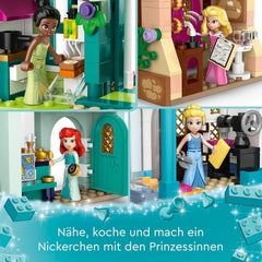LEGO Disney Princess: Targ przygód Disney Princess, domek z zabawkami z 4 lalkami, w tym Kopciuszkiem i Arielką, zestaw z mapą skarbów, prezent dla dziewcząt i chłopców od 6 lat 43246 Zestawy do budowania Besuche w sklepie LEGO