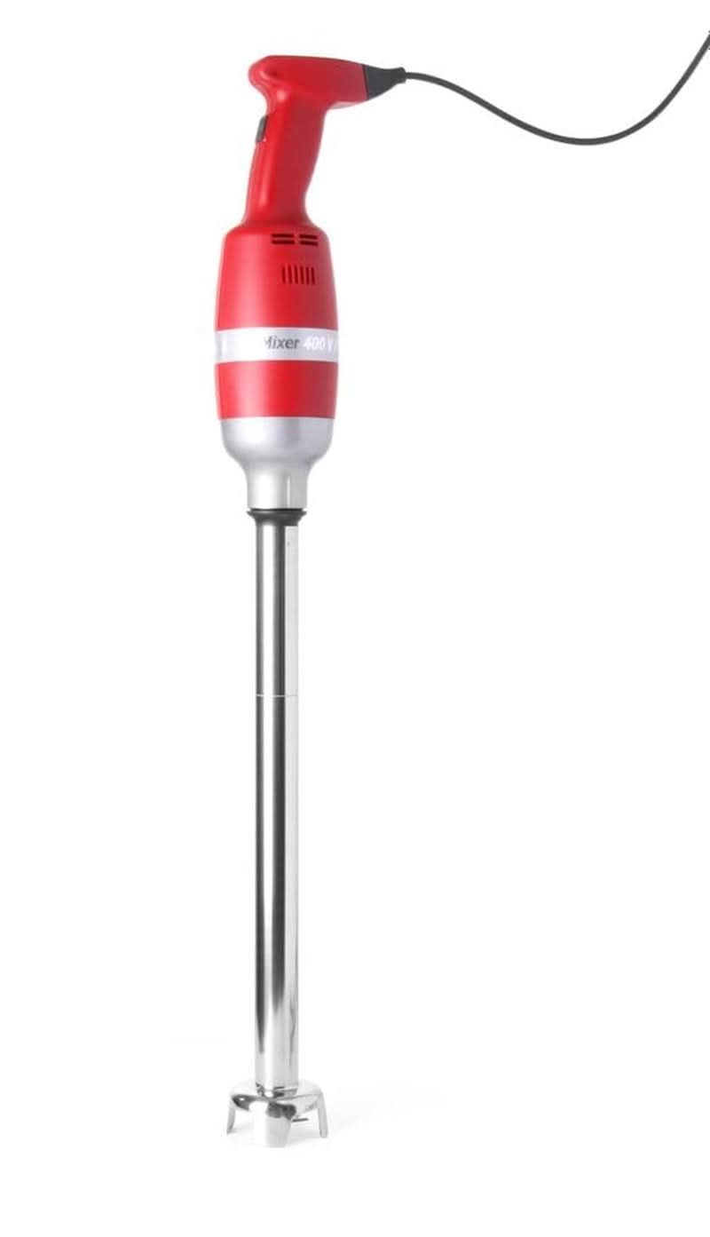 Zestaw miksera stojącego HENDI, Mit Schneebesen Und Halterung Zur Wandmontage, Stablänge: 400Mm, 9 Geschwindigkeiten: 2000 Bis 9000 RPM, Bis Zu 80 Liter, Ø100X750Mm, 230V/400W, Edelstahl, Poliamid Kitchen Naty Shop