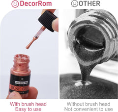 Jadalny płynny brokat - 6 kolorów Metaliczny brokat Barwnik spożywczy do dekorowania ciast, pieczenia, babeczek - Jadalny płynny brokatowy proszek metaliczny do majsterkowania Ciastka, kremówki, ciasta