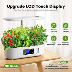 Kit sistem de creștere hidroponică pentru grădină de plante aromatice interioare cu lumină de creștere