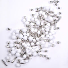 Mieszanka czekoladowa Streusel Hero Srebrno-biała posypka, 40 gramów Naty Shop