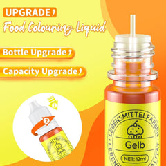 Zestaw barwników spożywczych w płynie 12 x 12 ml Naty Shop