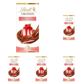 Lindt Chocolate Creation Malinowa Panna Cotta, Prezent Czekoladowy, Tabliczka Czekolady, 150g (5 sztuk)