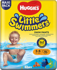 Huggies Little Swimmers Rozmiar 5-6, duże opakowanie 19 sztuk Matka i Dziecko Naty Shop