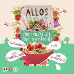 Allos Porridge de smochine și zmeură neîndulcit, Set 6 x 500 grame Cereale Naty Shop