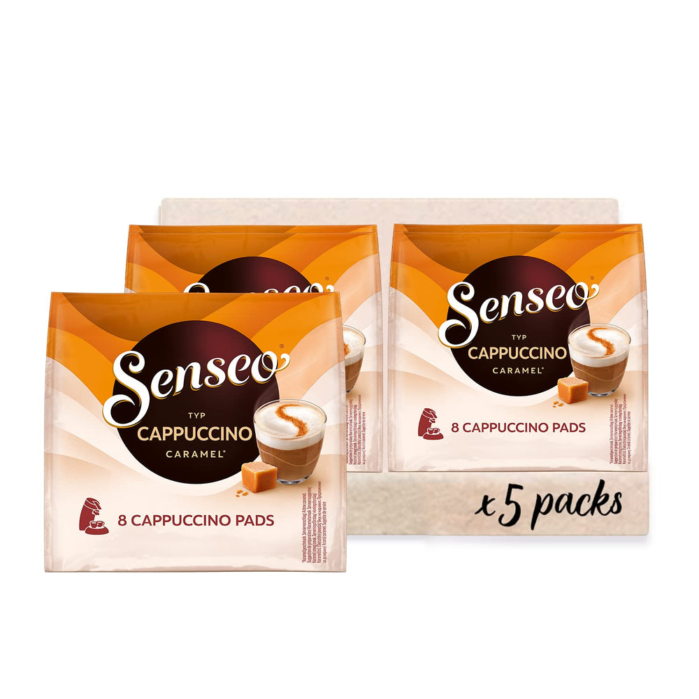 Senseo Pads Cappuccino Caramel, 5 x 8 Getränke, 40 Kaffeepads