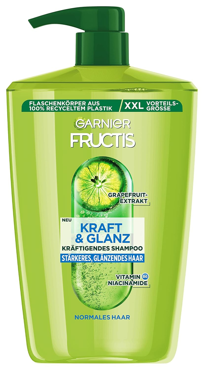 Garnier Fructis Strength And Shine Szampon wzmacniający z ekstraktem z grejpfruta XXL, 1 litr Prysznic i kąpiel Garnier Default Title