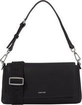 Calvin Klein Women's Shoulder Bag Must Convertible Detachable Strap, Black (Ck Black), One Size Genti Femei Naty Shop Titlu implicit