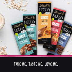 Ciocolată Lindt Hello, migdale sărate prăjite, 100g