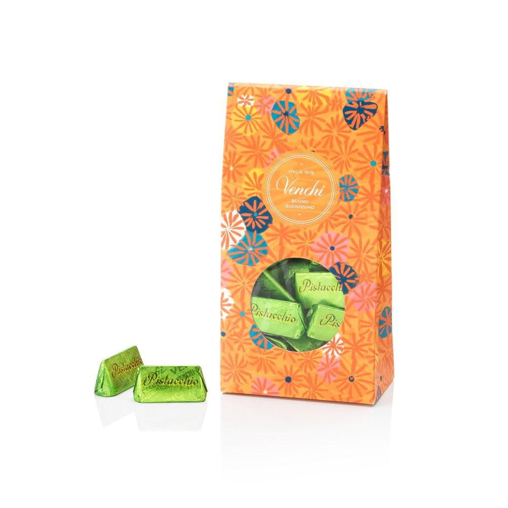 Venchi, Murrine Collection - Pudełko upominkowe z różnymi pralinami pistacjowymi, 300 gramów Cukierki czekoladowe Naty Shop Default Title