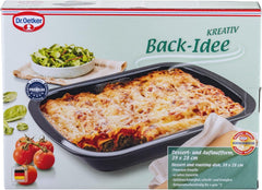 Dr. Oetker Back-Idee Kreativ Dessert- Und Auflaufform Aus Emaille, 39,5 X 28 X 6,5 Cm– Hitzebeständig Bis 400°C, Schnittfest, Kratzfest, Induktionsgeeignet, Schwarz Matrite si tavi pentru copt Naty Shop