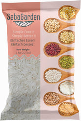 Orez Basmati – Orez Premium cu bob lung, pachet de 1 kg | Natural aromat și pufos | Ideal pentru biryani, pilaf și alte preparate | Non-OMG, vegan | Ambalaj nereînchis