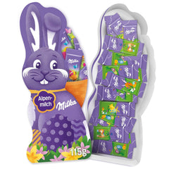 Milka Naps Smiling Bunny - Alpejska Czekolada Wielkanocna Mleczna w uroczym pudełku prezentowym - 115g