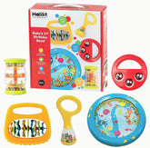 Set cadou instrumente muzicale pentru prima aniversare a bebelușului. Include Ocean Drum, Baby Maraca, Ring My Bell, Rainboshaker & Clip Clap. Jucărie muzicală senzorială pentru bebeluși. Potrivit pentru băieți și fete 12 luni + Jucarii Bebe Naty Shop Titlu implicit