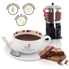 Włoska gorąca czekolada Cortina TARTA GORZKA CZEKOLADA, 15 saszetek X 30 gramów Kakao i Gorąca Czekolada Naty Shop