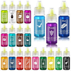 Skoncentrowane barwniki spożywcze w płynie do ciast Naty Shop 20 x 6 ml