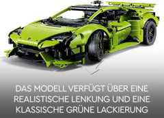 LEGO 42161 Technic Lamborghini Huracán Tecnica Zabawkowy model samochodu Zestaw do budowania samochodów wyścigowych dla dzieci Chłopcy Dziewczęta Kolekcja dla fanów sportów motorowych Zestawy upominkowe do budowania Besuche den LEGO-Store