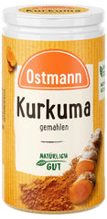 Ostmann Gewürze - Kurkuma gemahlen | Perfektes Gewürz für Curry- und Reisgerichte | Verleiht Gerichte eine goldgelbe Farbe | Naturalne składniki | 40 g w Der Streudose