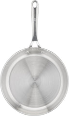Jamie Oliver marki Tefal Cook Inteligentna patelnia 28 cm, niepowlekana stal nierdzewna, odpowiednia do garnków i patelni indukcyjnych Naty Shop